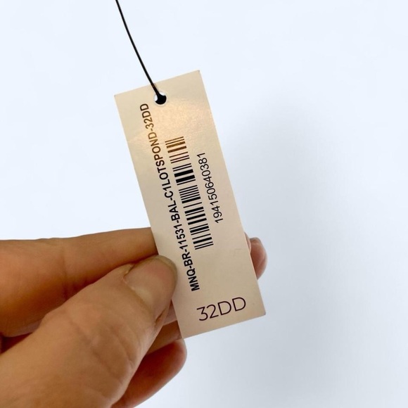 Adore Me Elegant Black and Purple Floral Lace Sheer Balconette Bra 32DD - Picture 3 of 4